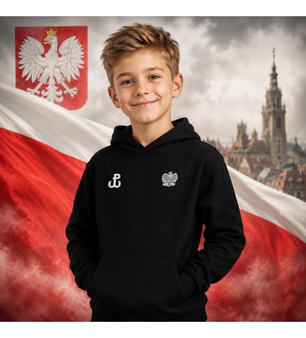 BLUZA DZIECIĘCA Z KAPTUREM PATRIOTYCZNA  HONOR